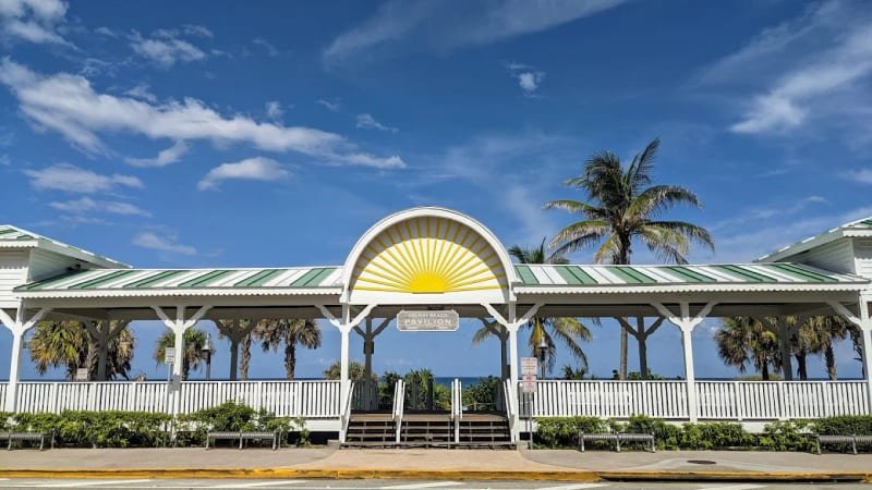 The Delray Beach, FL oceanfront pavilion